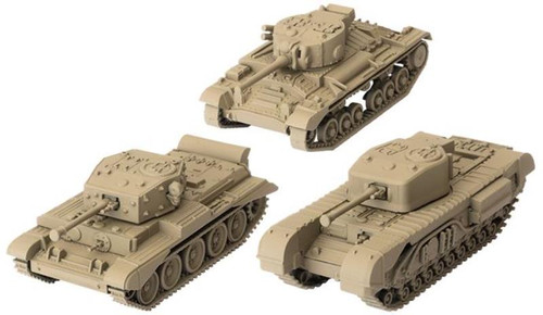 World of Tanks Miniatures Game: British Tank Platoon (Cromwell, Churchill VII, Valentine)
