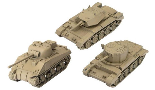 World of Tanks Miniatures Game: British Tank Platoon (Crusader, Sherman VC Firefly,
Challenger)