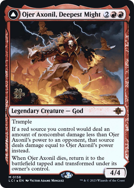 Ojer Axonil, Deepest Might // Temple of Power (Prerelease Foil)