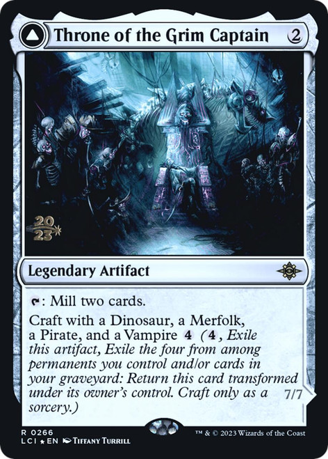 Throne of the Grim Captain // The Grim Captain (Prerelease Foil)