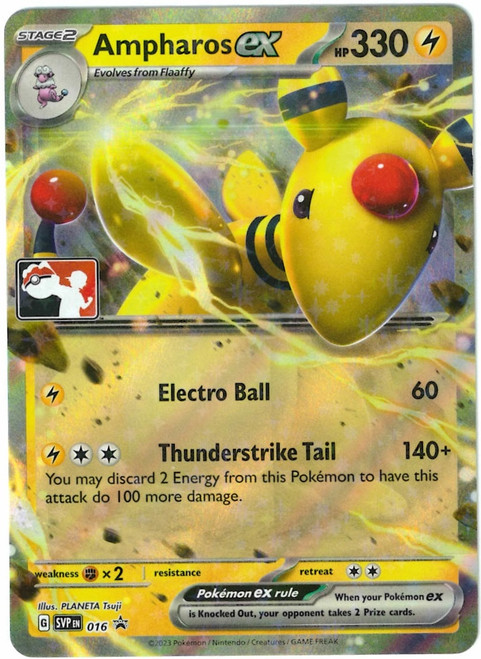 Scarlet & Violet Promo SVP016 Ampharos ex (Prize Pack League Promo)