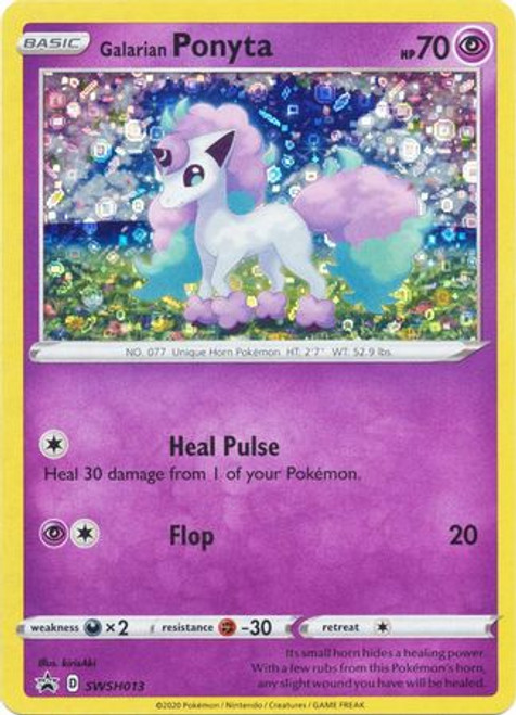 Sword & Shield Promo SWSH013 Galarian Ponyta (General Mills Confetti Foil Promo)