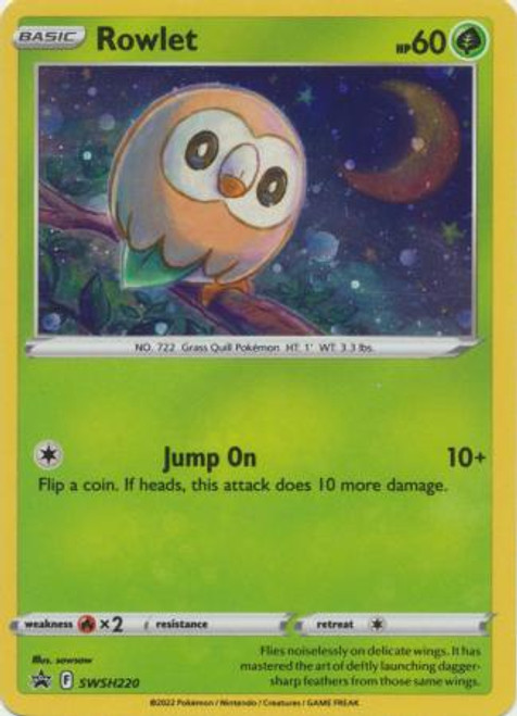 Sword & Shield Promo SWSH220 Rowlet (Cosmo Holo)