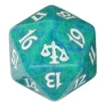 Magic Judgment Spindown Dice Green