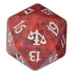 Magic Judgment Spindown Dice Red