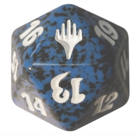 Magic Planeswalker Symbol Spindown Dice Blue and Black