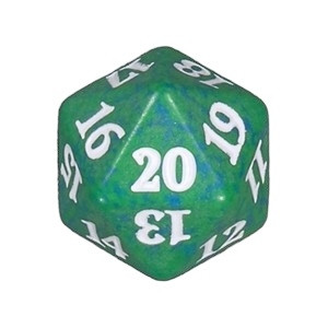 Magic Game Night 2019 Spindown Dice Green