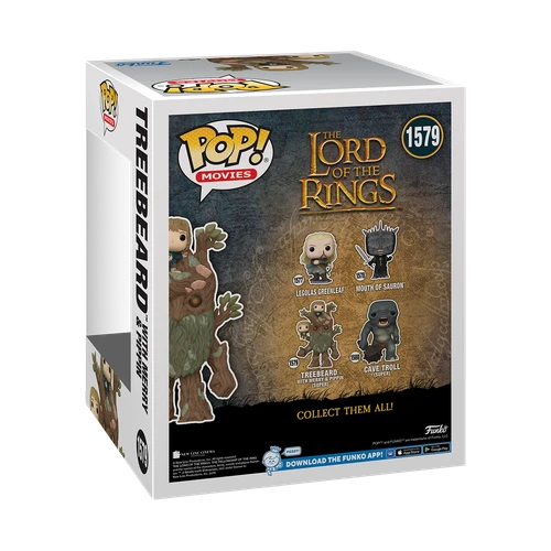 POP! Movies - The Lord of the Rings #1579 Treebeard with Merry & Pippin 6-Inch Super Sized