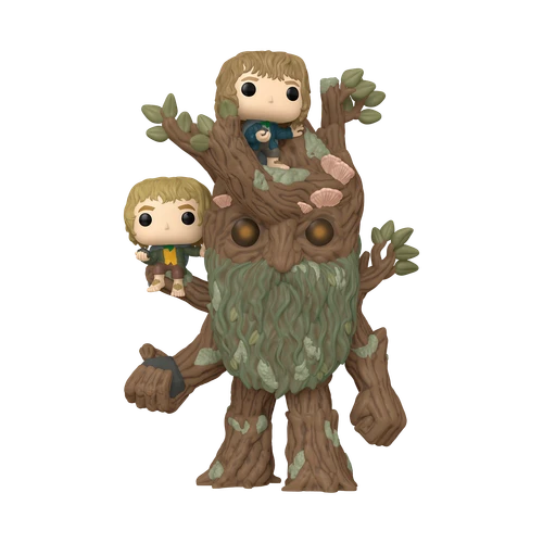 POP! Movies - The Lord of the Rings #1579 Treebeard with Merry & Pippin 6-Inch Super Sized