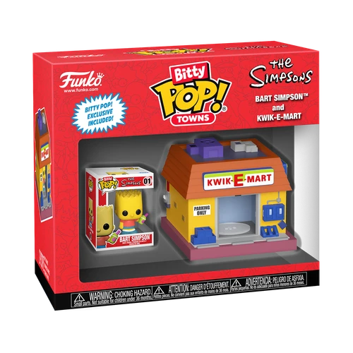 Bitty POP! Town: The Simpsons - Bart Simpson and Kwik-E-Mart