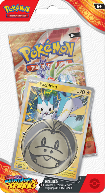 Scarlet and Violet Surging Sparks 1 Pack Checklane Blister Pachirisu