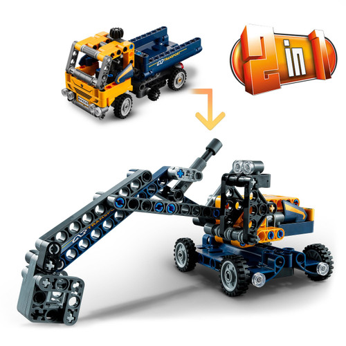 Technic Dump Truck and Excavator Toys 2in1 Set 42147