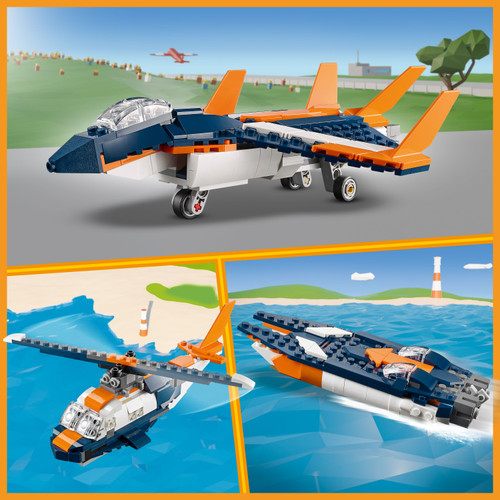 Creator 3in1 Supersonic Jet Building Kit 31126