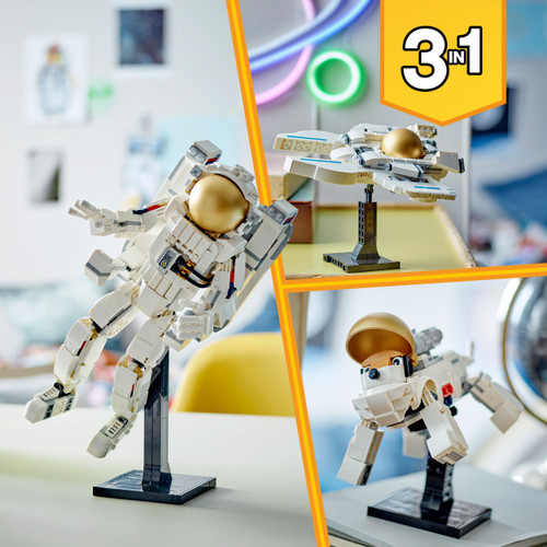 Creator 3in1 Space Astronaut Figure Toy with Dog 31152