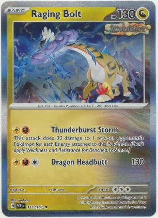 SV Stellar Crown 111/142 Raging Bolt (Holo)