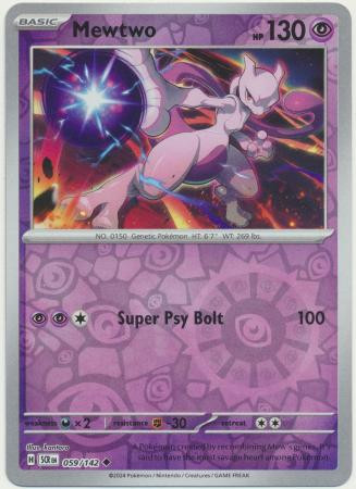 SV Stellar Crown 059/142 Mewtwo (Reverse Holo)