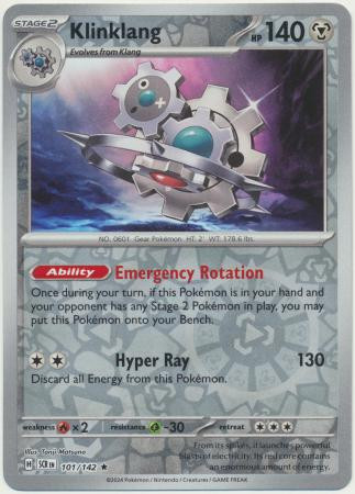 SV Stellar Crown 101/142 Klinklang (Reverse Holo)