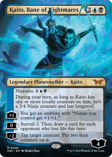 Kaito, Bane of Nightmares (#328) (Borderless Foil)