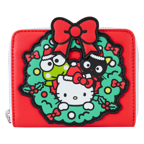 Sanrio: Christmas Wreath Zip Around Wallet