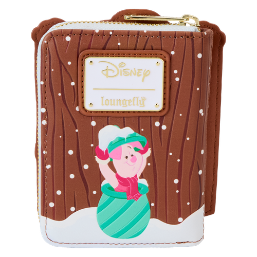 Disney: Winnie the Pooh Holiday Scene Pooh & Friends Zip Around Wallet