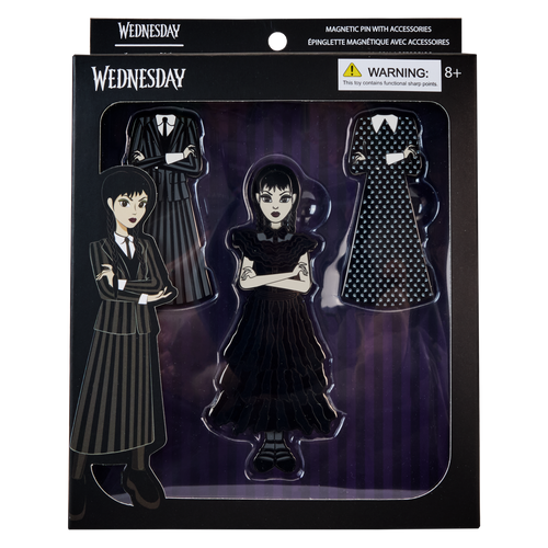 Wednesday: Addams Paper Doll Pin
