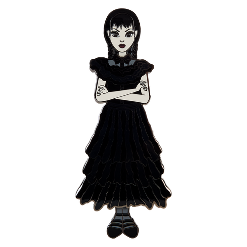 Wednesday: Addams Paper Doll Pin