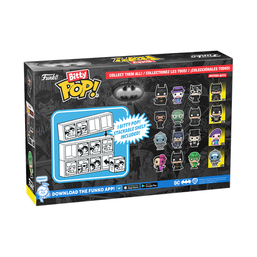 Bitty POP! Batman 85th Anniversary: Selina Kyle, The Riddler & Batman (The Batman) 4-Pack