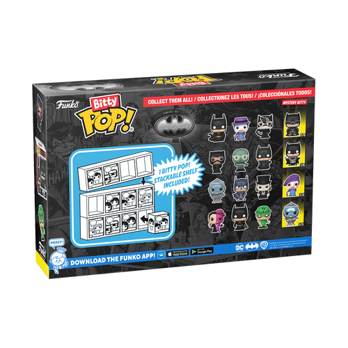 Bitty POP! Batman 85th Anniversary: Mr. Freeze, Batman & The Penguin 4-Pack