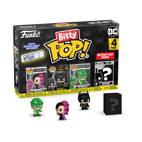 Bitty POP! Batman 85th Anniversary: Two-Face, Batman & The Riddler (Batman Forever) 4-Pack