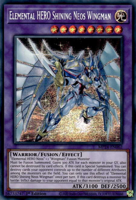 MP24-EN062 Elemental HERO Shining Neos Wingman