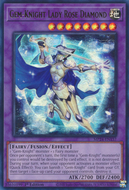 MP24-EN157 Gem-Knight Lady Rose Diamond