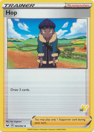 Sword & Shield (Base) 165/202 Hop (Pikachu Symbol 42)