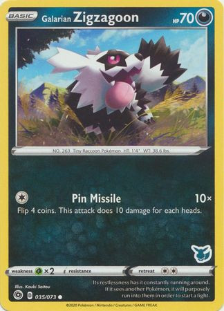 Champions Path 035/073 Galarian Zigzagoon (Eevee Symbol)