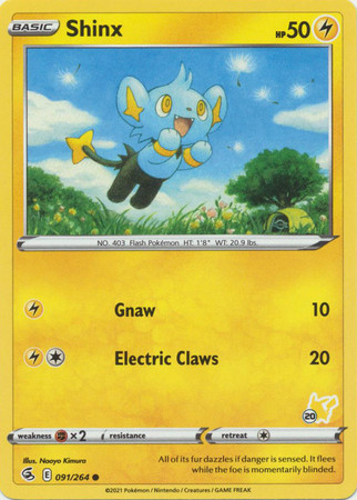 Fusion Strike 091/264 Shinx (Pikachu Symbol 20)