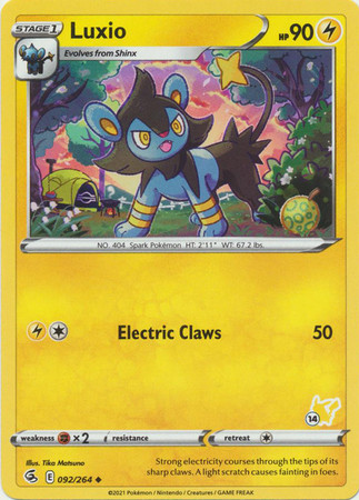 Fusion Strike 092/264 Luxio (Pikachu Symbol 14)