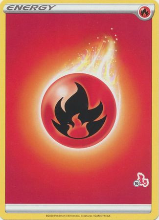 Sword & Shield (Base) EN02 Fire Energy (Cinderace Symbol 16)