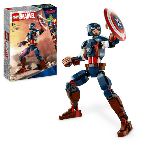 Marvel Captain America Construction Figure Set 76258