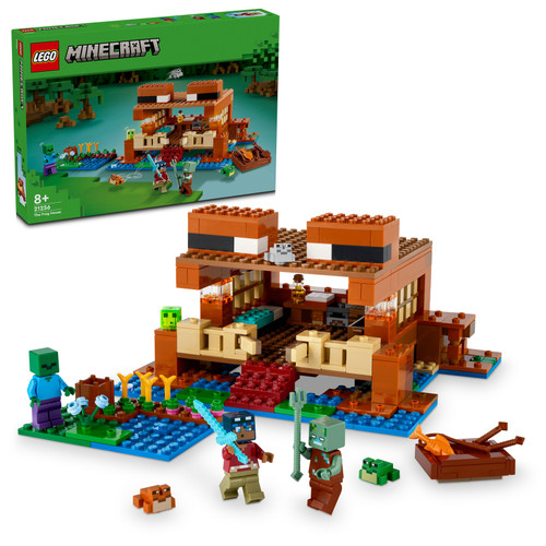Minecraft The Frog House Set with Animal Figures 21256