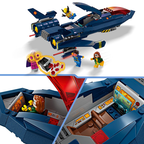 Marvel X-Men X-Jet Buildable Toy Plane Model Set 76281