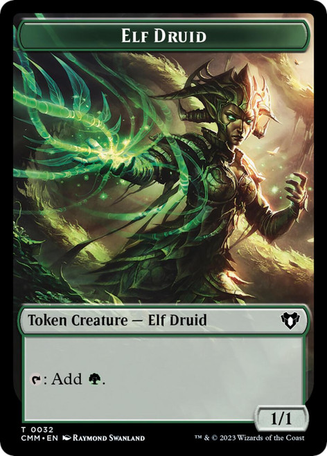 Commander Masters - Elf Druid Token (Foil)
