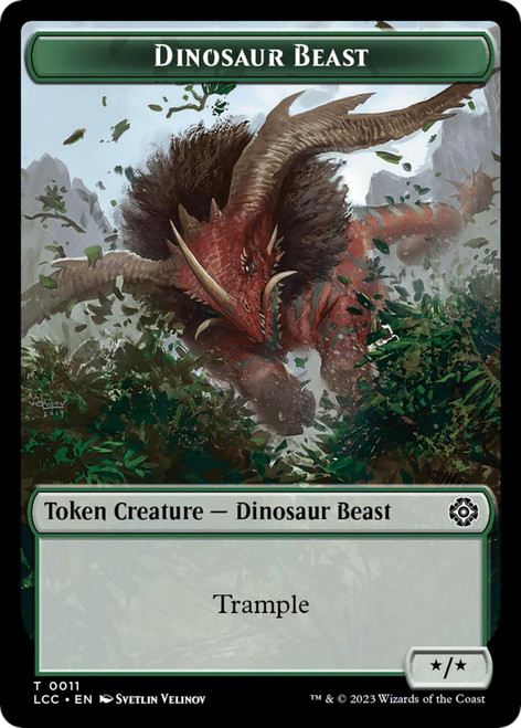 Lost Caverns of Ixalan Commander - Dinosaur Beast Token