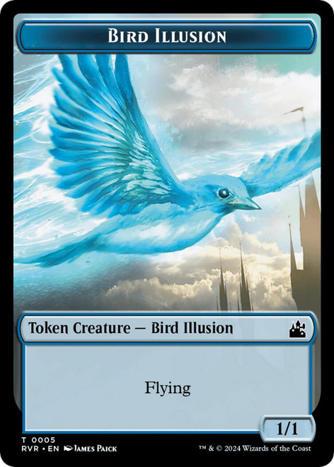 Ravnica Remastered - Bird Illusion Token
