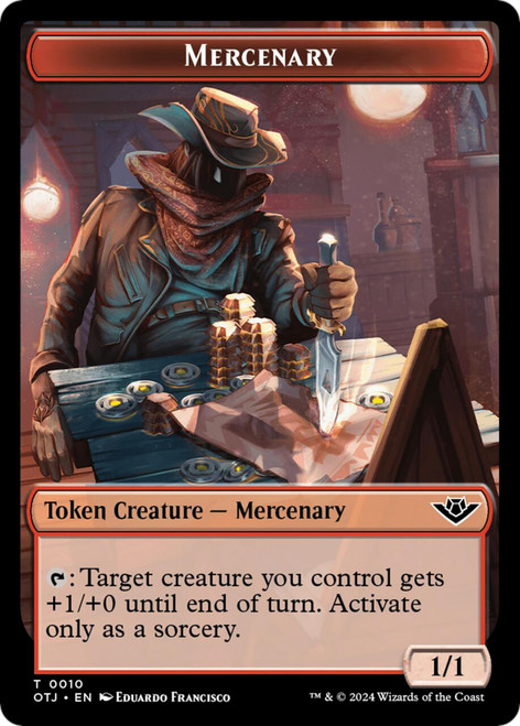 Outlaws of Thunder Junction - Mercenary Token