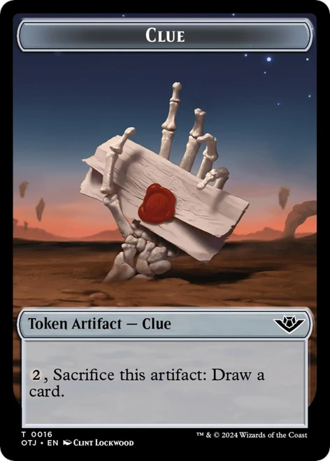 Outlaws of Thunder Junction - Clue Token (Foil)