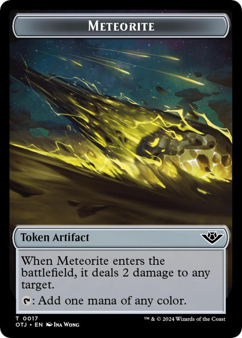 Outlaws of Thunder Junction - Meteorite Token (Foil)