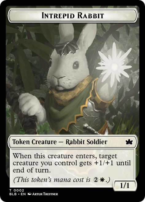 Bloomburrow - Intrepid Rabbit Token