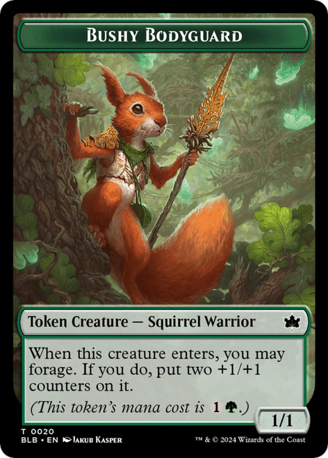 Bloomburrow - Bushy Bodyguard Token