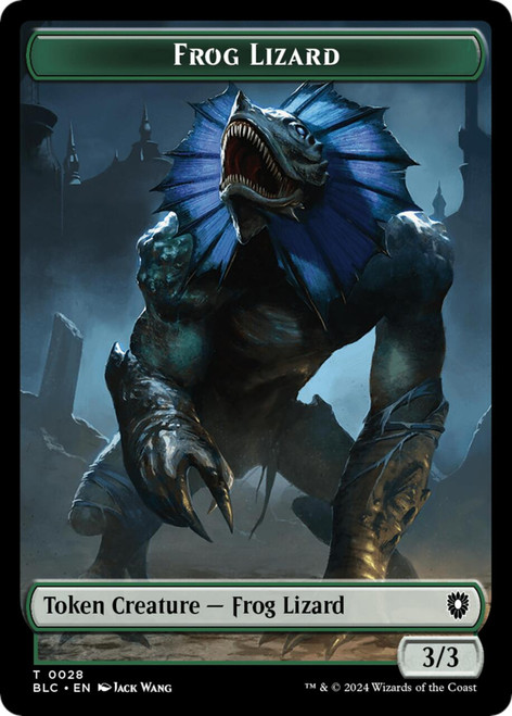 Bloomburrow Commander - Frog Lizard Token