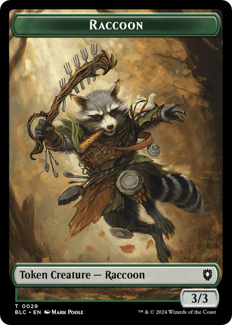 Bloomburrow Commander - Raccoon Token
