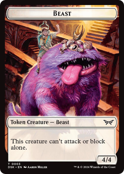 Duskmourn: House of Horror - Beast Token (Foil)